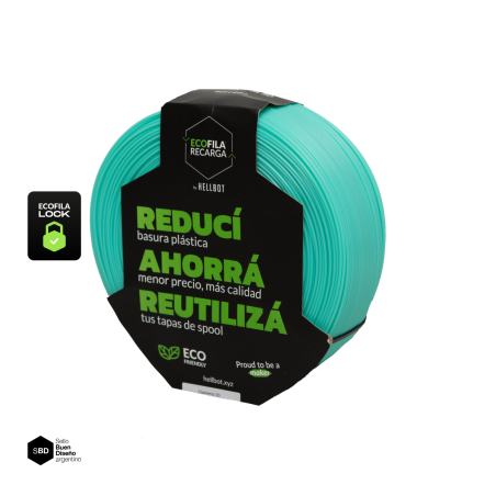 Filamento Hellbot ECOFILA RECARGA PLA 1,75mm 1kg LOCK