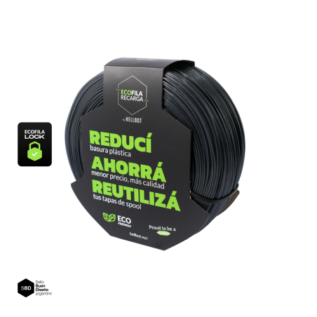 Filamento Hellbot ECOFILA RECARGA PLA 1,75mm 1kg LOCK