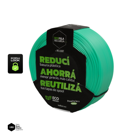 Filamento Hellbot ECOFILA RECARGA PLA 1,75mm 1kg LOCK