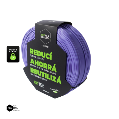 Filamento Hellbot ECOFILA RECARGA PLA 1,75mm 1kg LOCK