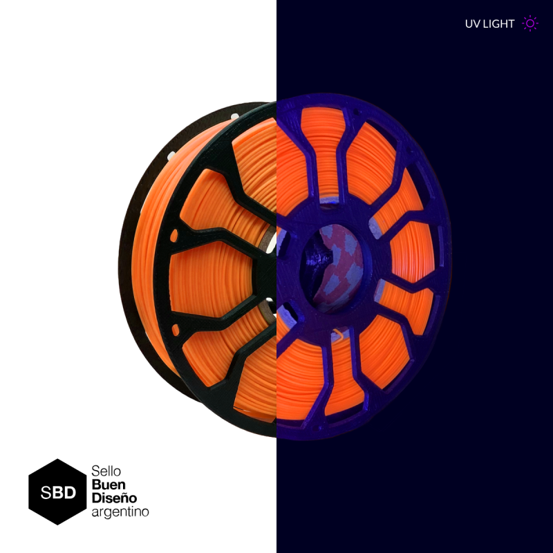 FILAMENTO 3D HELLBOT PLA ECOFILA FLUO UV COLORS 1,75 X 1KG