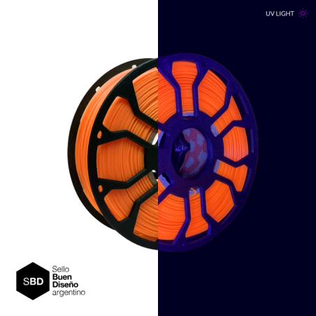 FILAMENTO 3D HELLBOT PLA ECOFILA FLUO UV COLORS 1,75 X 1KG